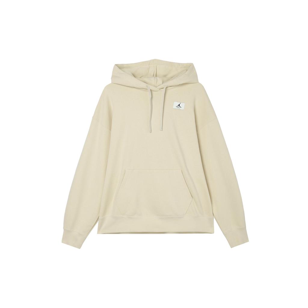 Jordan Flight Classic Jumpman Logo Fleece-Lined Casual Loose Hoodie Long Sleeve Women Tops Off-White DQ4604-234