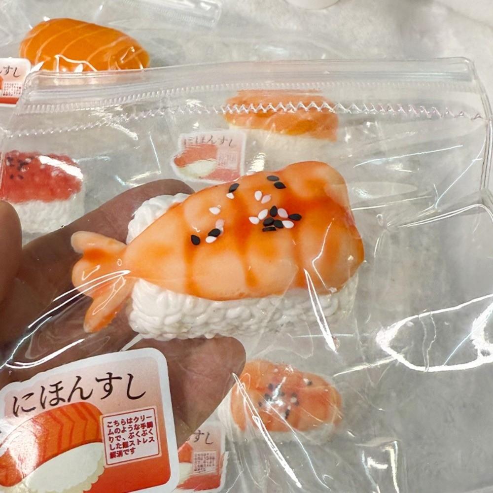 Silicone Sushi Squeeze Squishy Toys Slow Rebound Decompression Toy New Sensory Fidget Toy  For Kids