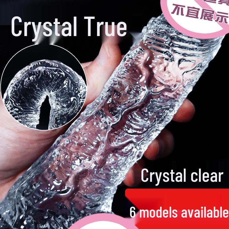 Long Love Transparent Realistic Dildo & Anal Plug for Women