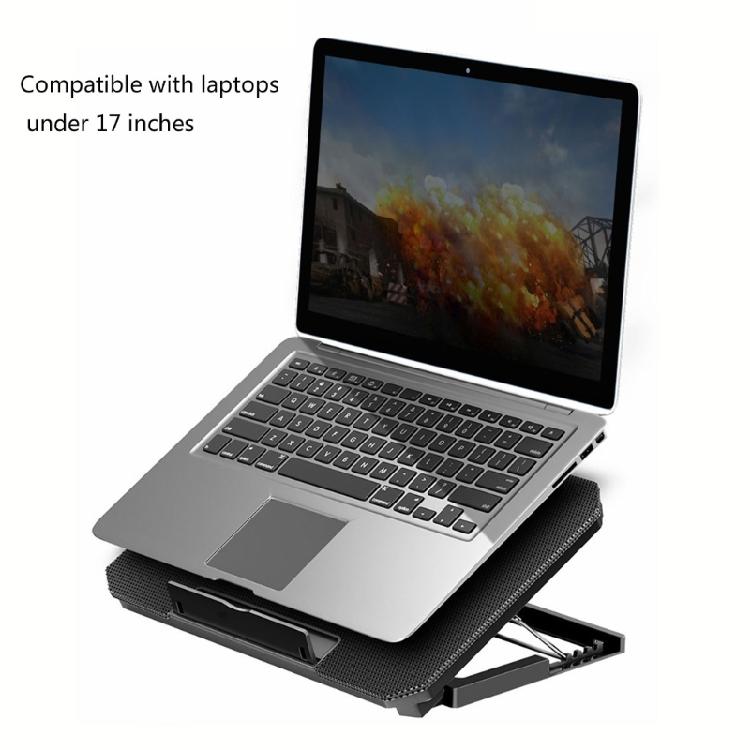 Foldable Adjustable Laptop Cooling Pad with 2 Quiet Fan For Notebook With Adjustable Heights And USB Connection