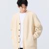 MINISO Men's V-Neck Casual Cardigan Sweatshirt