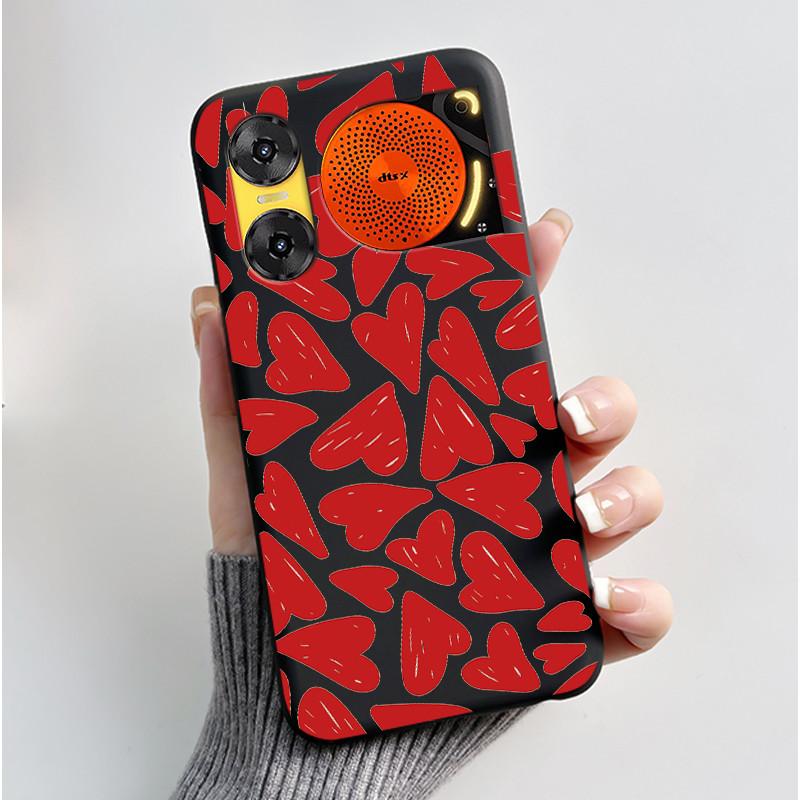 For ZTE Nubia Music 2 Case Cartoon Black Matte Silicone Soft Back Cover For Nubia Music2 Phone Cases 6.7" Protective Shell Z2460