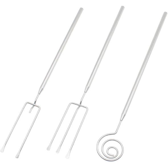 3 PCS Dipping Tool Stainless Steel Chocolate Drizzler Tool for Candy and Chocolate Cake Making