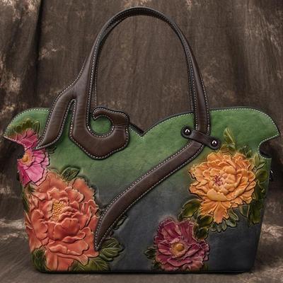 Sacs à main de luxe rétro en relief faits à la main pour femmes, sacs à bandoulière et à bandoulière en cuir de styliste