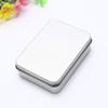 Metal Rectangular Empty Tins Simple Elegant Storage Box Home Desktop Organizers Small Tins Rectangular Tin Organizers