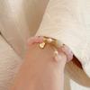 Natural Madagascar Pink Crystal Bracelet Women's Fashion Bangle Lotus Gourd Bracelet Girl Jewelry
