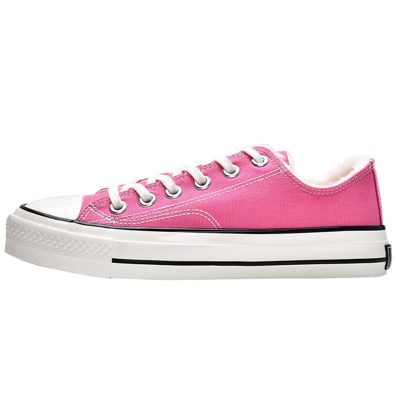 

Хлопковые туфли женские универсальные бархатно-розовые высокие кеды 88/89 40