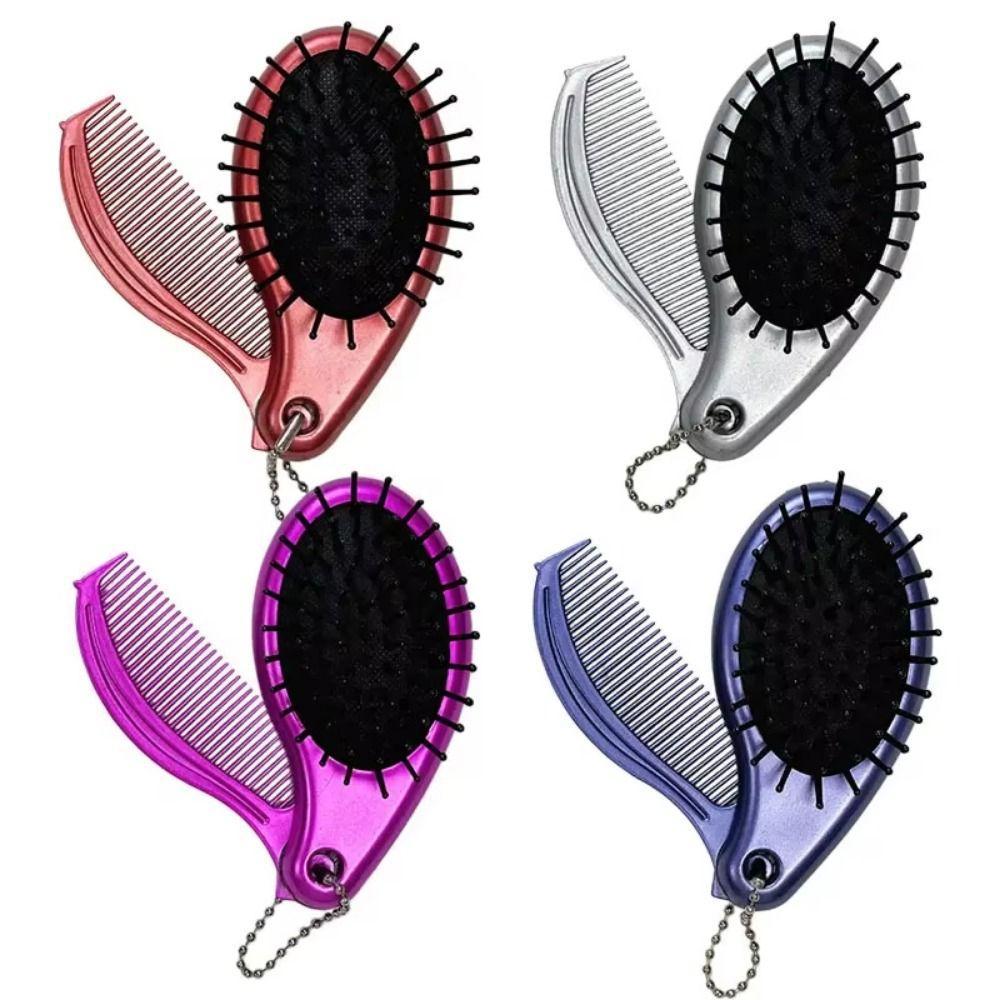 Foldable Portable Hair Brush 3 in1 Travel Massage Comb Air Cushion Comb Essential Tool