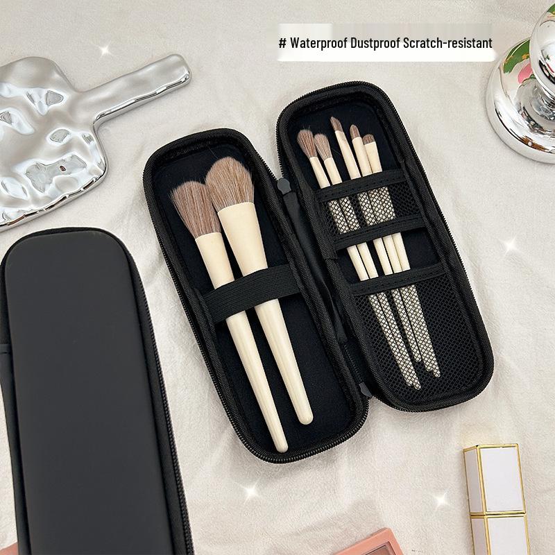 2024 Women's Portable Makeup Brush Pouch – Compact High-End Travel Bag for Eyeshadow Brushes