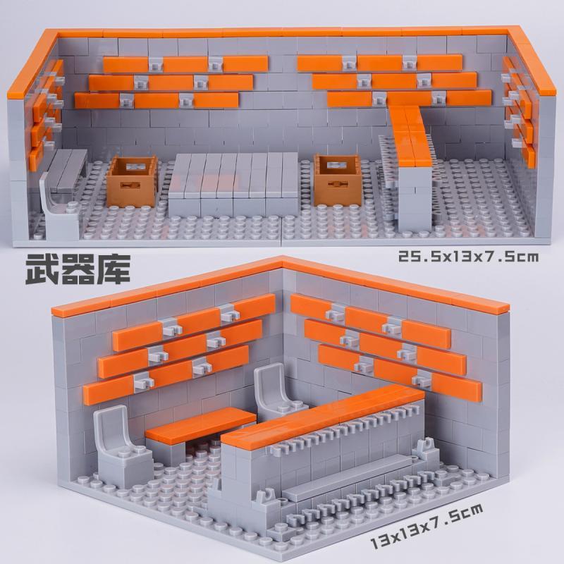 Interesting Toys Unisex Police Soldiers Guns Classic Military Base Weapons House Armory Swat Building Blocks Moc Bricks Model Toys For Birthday Gifts