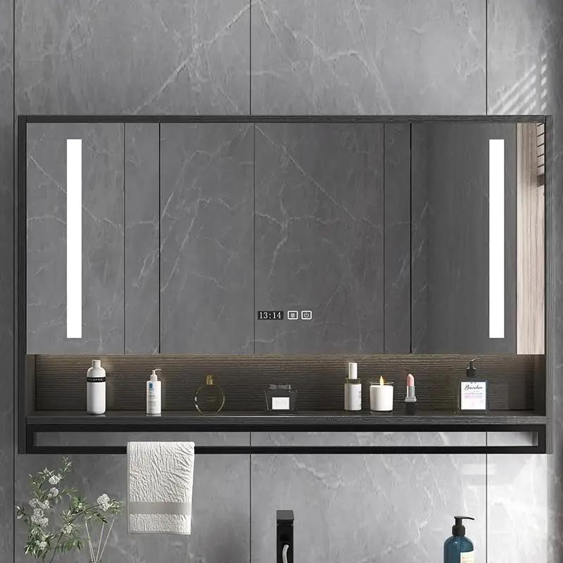 

Современные зеркальные шкафы-органайзеры Infinity Bathroom Storage Lights Stand Mirror Cabinets Closet Jewelry Armoire Home Furniture