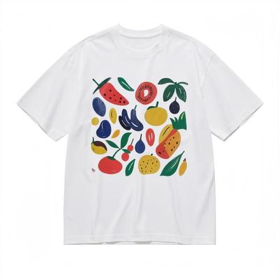 Herren Bequemes Atmungsaktives Komfortables Klassisches T-Shirt Fruchtkollektion Grafik-Tee