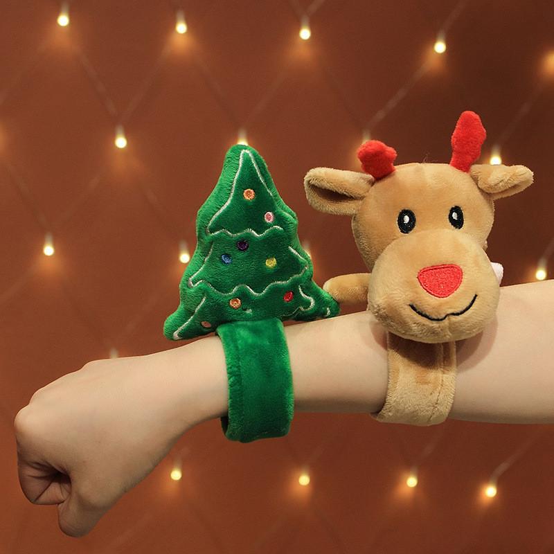 Festive Soft Plush Reindeer Bracelet For Children Ideal Christmas Tree Ornament