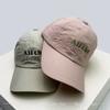 And Women Korean Style Minimalist Embroidered Letter Prints Baseball Caps Sun Protection Casual All-Match Travel Peaked Hats Ins Fashion Outdoor