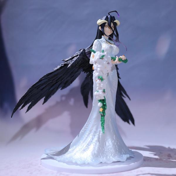 Anime Overlord Albedo Wedding Dress Ver PVC Figur Modell Spielzeug Anime Overlord Albedo Wedding Dress Ver PVC Figur Modell Spielzeug