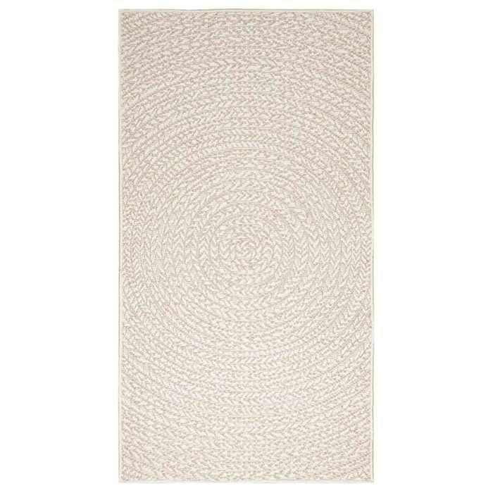 VidaXL ZIZUR Rug Cream 80x150 Cm Jute Look Indoor Outdoor, Outdoor Rug, Floor Mat, Indoor Rug, 4010372