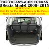 Sinjayer Car Trunk Mat ALL Weather Tail Boot Luggage Pad Carpet High Side Cargo Liner For Volkswagen VW Touran 5Seats