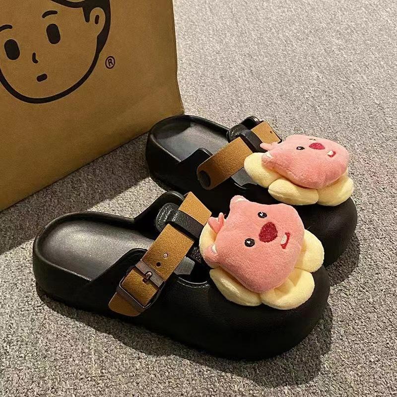 Yugui Dog Wears Bag Head Slippers In Early Autumn, Versatile, Soft, Trimmed Hook, Comfortable, Flat Bottom and Half Drag