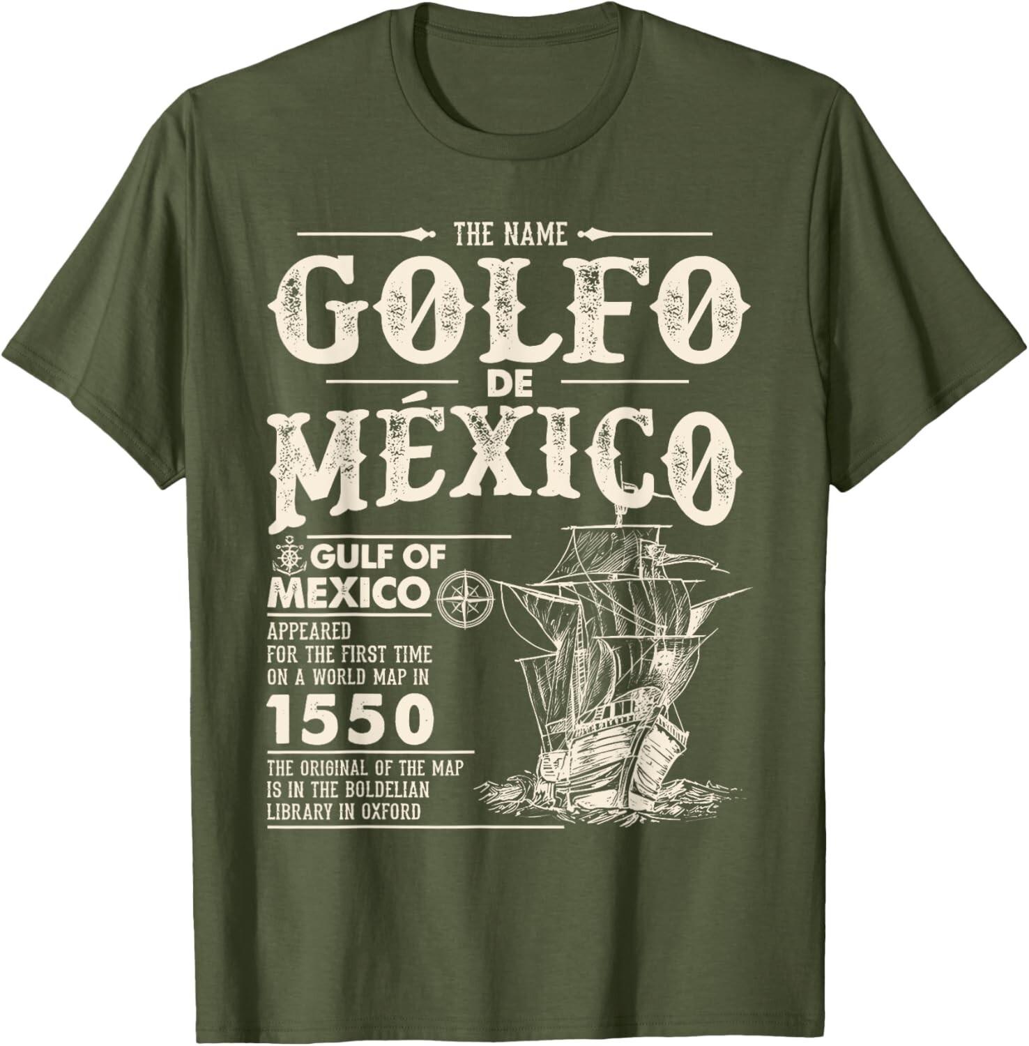 Golfo de México 1550 Gulf of Mexico 1550 Retro Vintage Unisex T-Shirt S