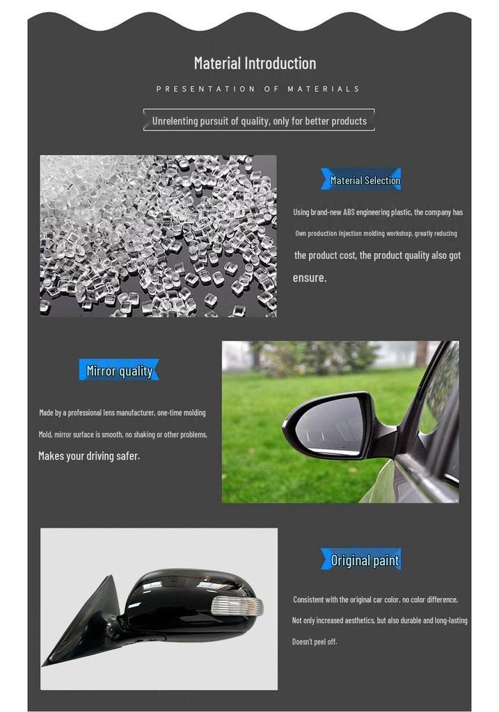 Gruppo Specchietto Retrovisore Toyota Camry per Modelli 2006-2023 (6ª-8ª Generazione) - Accessori Specchio Riflettente e Retrovisore