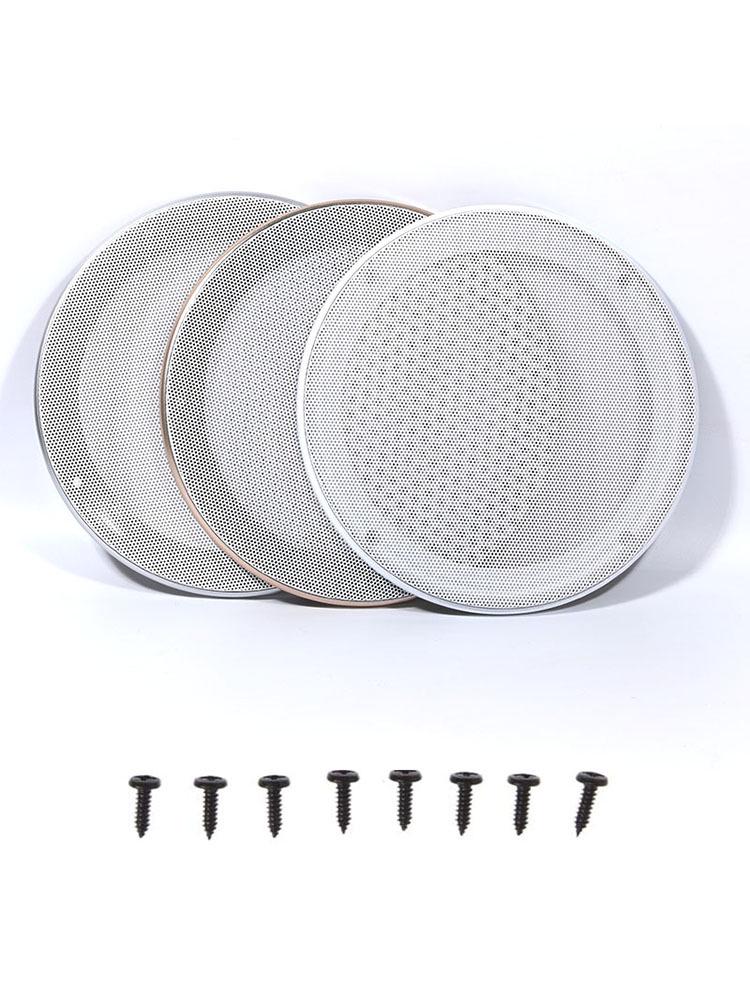 16-Pack Speaker Grille Covers: 4-Inch, 5-Inch, 6-Inch, 8-Inch, 10-Inch Metal Mesh Decorative Rings
