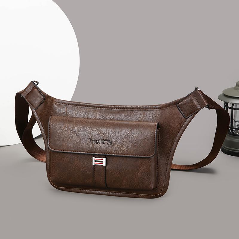 Neue Herren Vintage Brusttasche Wasserdicht Große Kapazität Crossbody Einzelne Umhängetaschen mit Sport Kleine Messenger Bags
