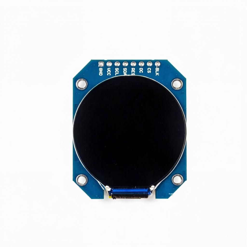 HEXING 1.28 Inch Round TFT LCD Display 240x240 4 Line SPI Interface GC9A01 Driver IC 400 Nits LED Backlight for Smart Watch DIY