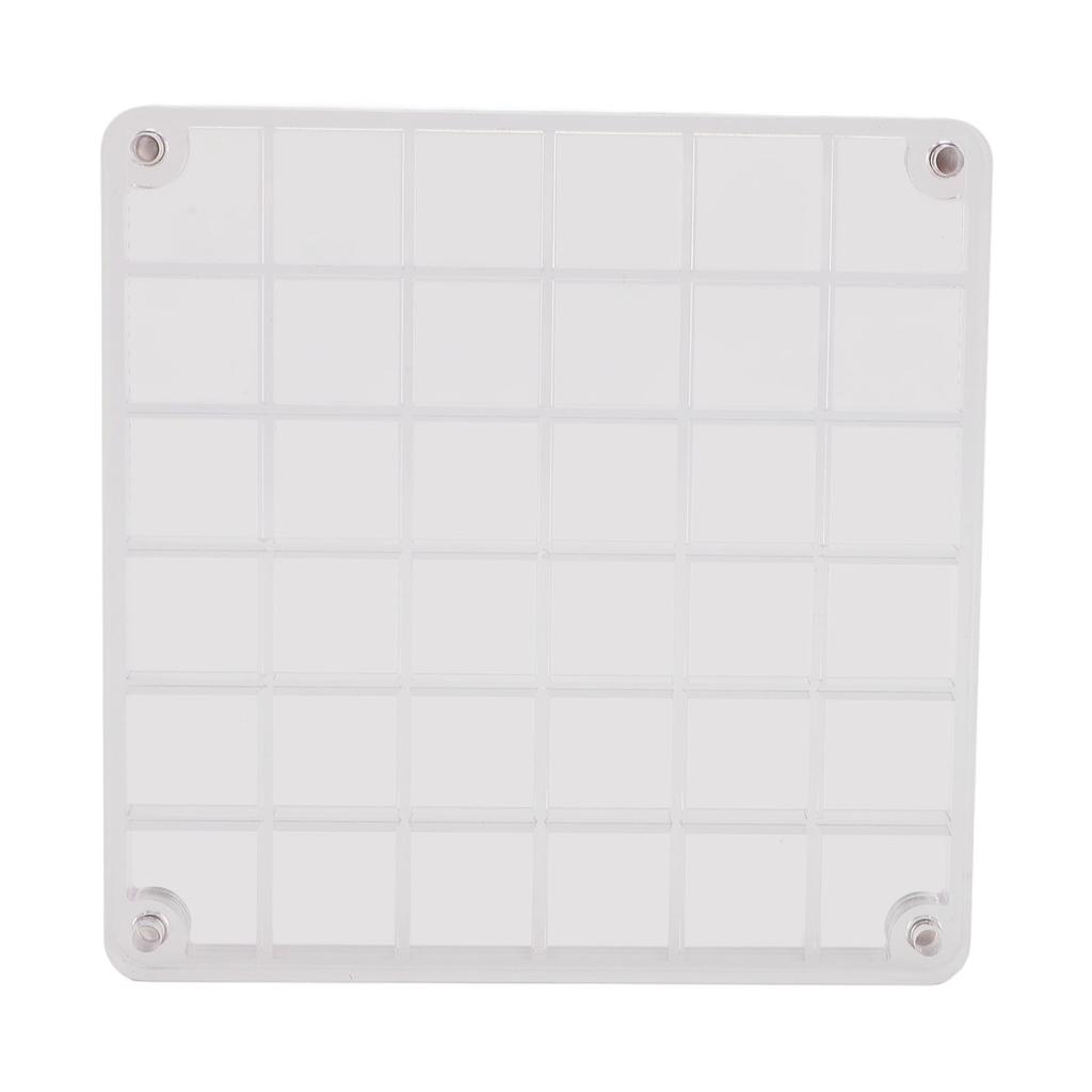 Acrylic Magnetic Seashell Display Box Clear 36 Grids Decorative Storage Case Organizer Container