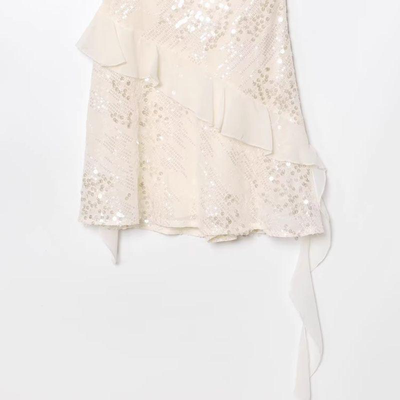 Araltay New Arrival Fashion Style Women's Clothing Fashion All-Match Laminated Decoration Sequin Short Dress 3658849
