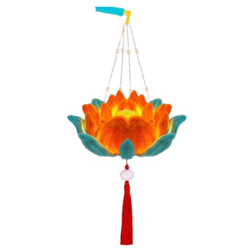 Handheld Lanterns for Traditional Chinese Celebration Waterproof Moon Festival Light with Soft Lighting Home Decoration