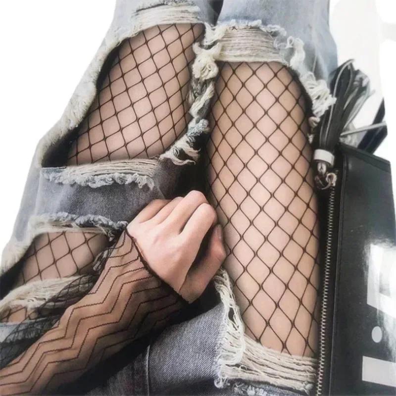 Women Sexy Fishnet Stockings Fish Net Pantyhose Leggings Mesh Nylon Tights Lingerie Skin Thigh High Stocking Hosiery Hot Sell