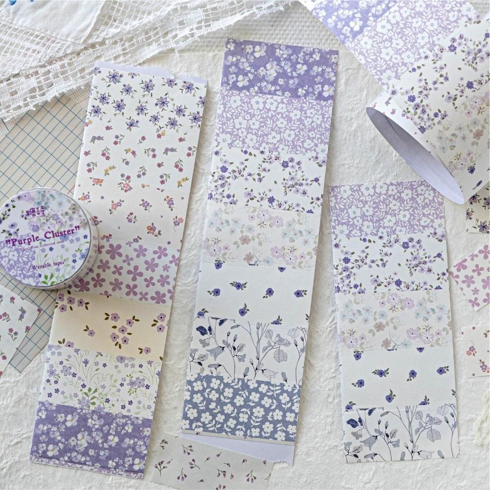 Floral Collection Series Decor Label Stickers Colored Adhesive Paper Tape New Washi Tape Journal
