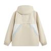 Li Ning Wade Series Comfortable Casual Hooded Simple Loose Color Block Windbreaker Men Outerwear Coastal-Gray AFDV853-5