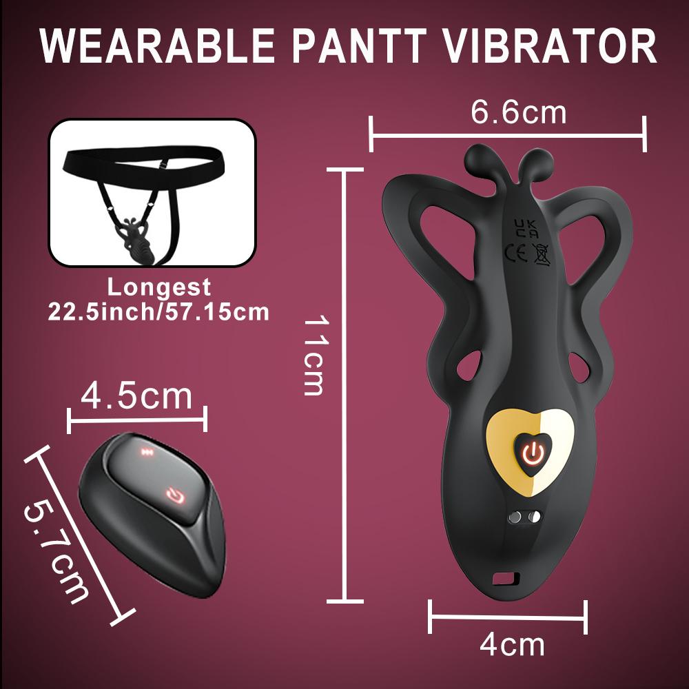 APP Zdalne Sterowanie Noszony Stringi wibrator Stymulator łechtaczki 9 trybów wibracji Mini Motylek Masturbator Zabawki erotyczne Para