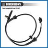 Front Left ABS Sensor, Wheel Speed Sensor, for Nissan Sentra 2007-2012, Plastic, No.47911ET000, Black Item Replacement