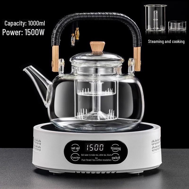 Michu Electric Ceramic Stove Tea Maker: Compact Automatic Water Boiler with Heat Preservation.