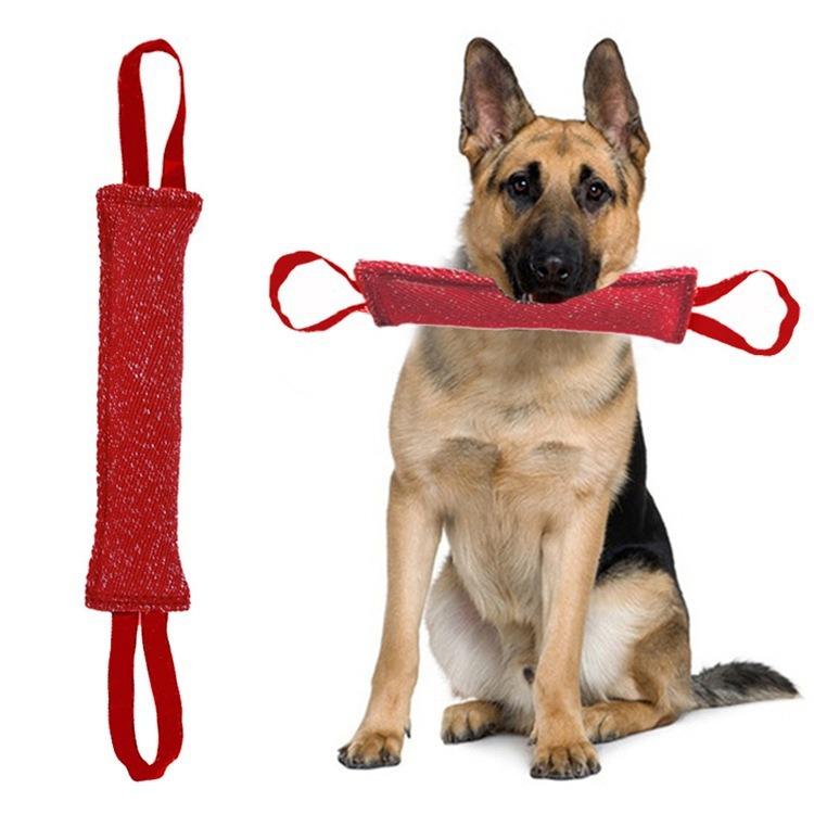 Dog training dog bite stick tear-resistant wear-resistant non-toxic interactive flapping bite stick pet dog tooth grinding toy (red,30 8 5cm) красный