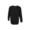 Nike Knitted Crew Neck Solid Color Logo Sweatshirt Women Sweatshirt Black AT0600-010