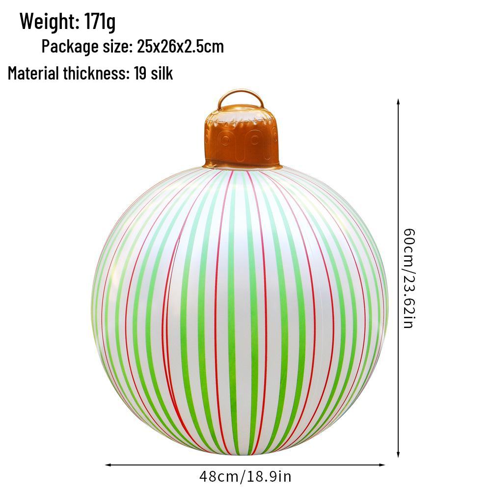 "Remote-Control Inflatable Christmas Lantern Ball for Outdoor Decoration"