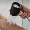 1 Pezzo Soffione Doccia Portatile Stampato 3D per Uomo Alta Pressione Ugello a Spirale Circolare Massaggio Sciacquo Accessori Soffione Doccia