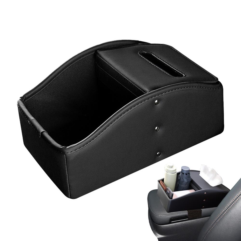 Aufbewahrungsbox für die Armlehnenkonsole, Hauptaufbewahrungsbox für das Fahren, PU-Leder, multifunktionale Aufbewahrungsbox fürs Auto, Auto-Armlehnenbox, elegante Lösung