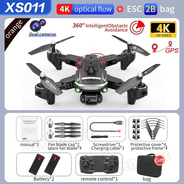 XS011 GPS Drone 4k Profesional HD Camera with Obstacle Avoidance Brushless Foldable Quadcopter Remote Helicopter Toys