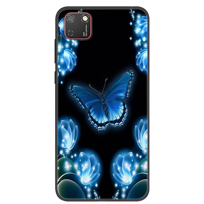 For Huawei Y5P Case Black Bumper Silicone TPU Soft Phone Cover For Huawei Y5P 2020 DRA-LX9 Y5 P Case Cartoon Fundas Y 5P