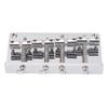 4 String Electric Bass Bridge Metal Vintage Style Fixed Guitar Bridge with Saddle 86MM