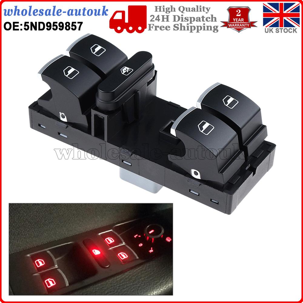 5ND959857 For VW Passat Golf MK5 MK6 Jetta Electric Master Window Panel Switch