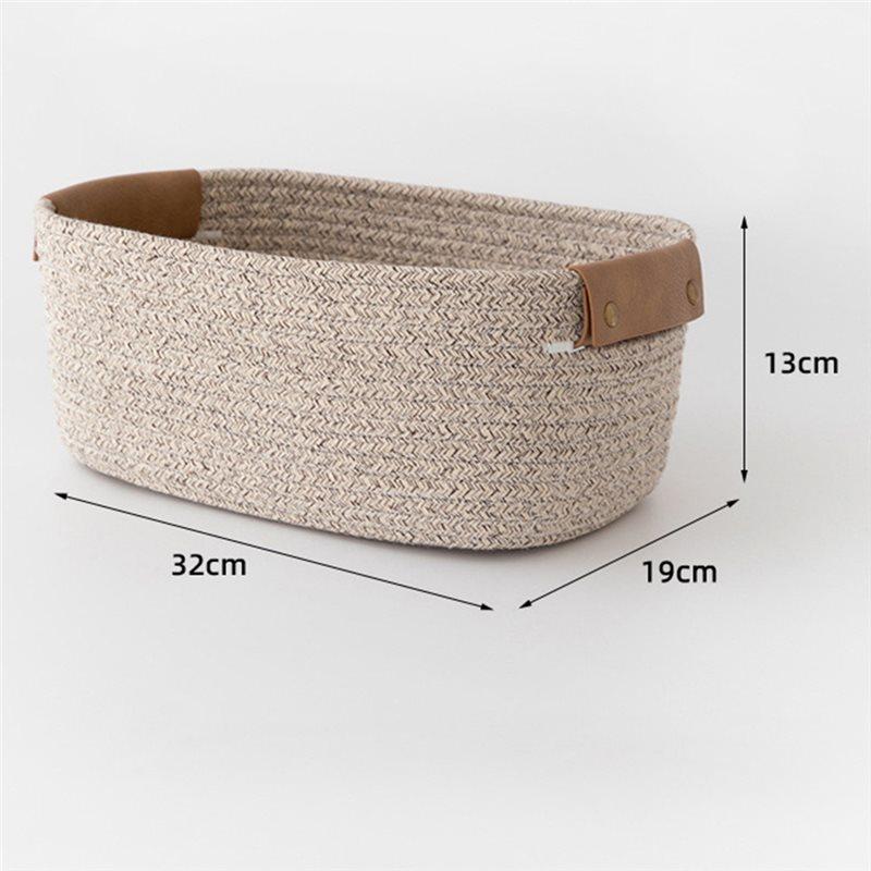 Desktop Woven Multi-Functional Storage Basket Household Small Objects Snacks Sundries Basket
