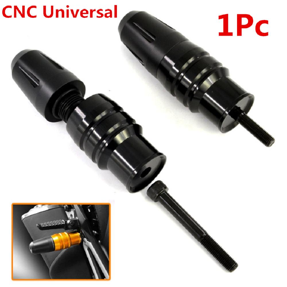 Universal Black Aluminum Motorcycle Panel Engine Protector Guard Crash Slider 1X