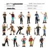 Cross-Border Farm Scene Worker Doll: Female Farmer with Shovel Ornament for Model Landscaping