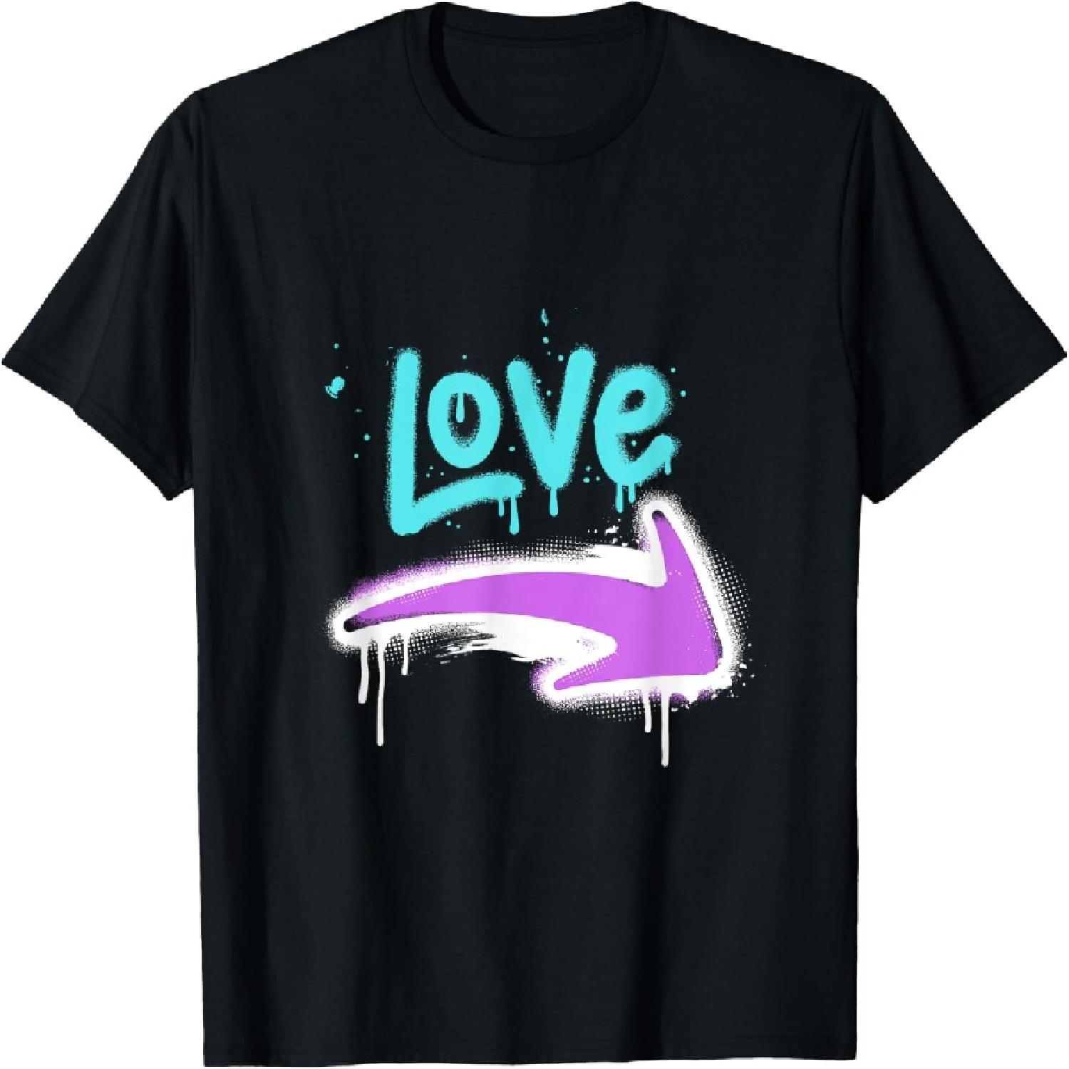 Graffiti Love Punk Arrow Spray Paint Art Graffiti Love T-Shirt XXXXXL разноцветный