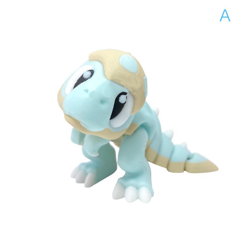 3D Printed Cute Dinosaur Baby Eggshell Figure Animal Toy Home Decoration Joints Movable Realistic Eyes Desktop Decor